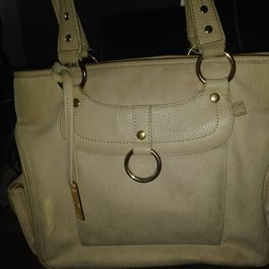 Maxx New York beige shoulder purse